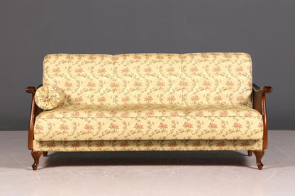 G282 Finish Wunderschönes Chippendale Sofa Antik Barock Stil Wiener Geflecht Couch 3-Sitzer Canapé (Kopie)