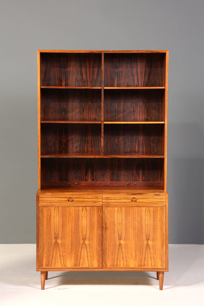 Traumhaftes Mid Century Regal Palisander Schrank Danish Design Retro Kommode Vintage Bücherregal 60er Jahre 1 von 2