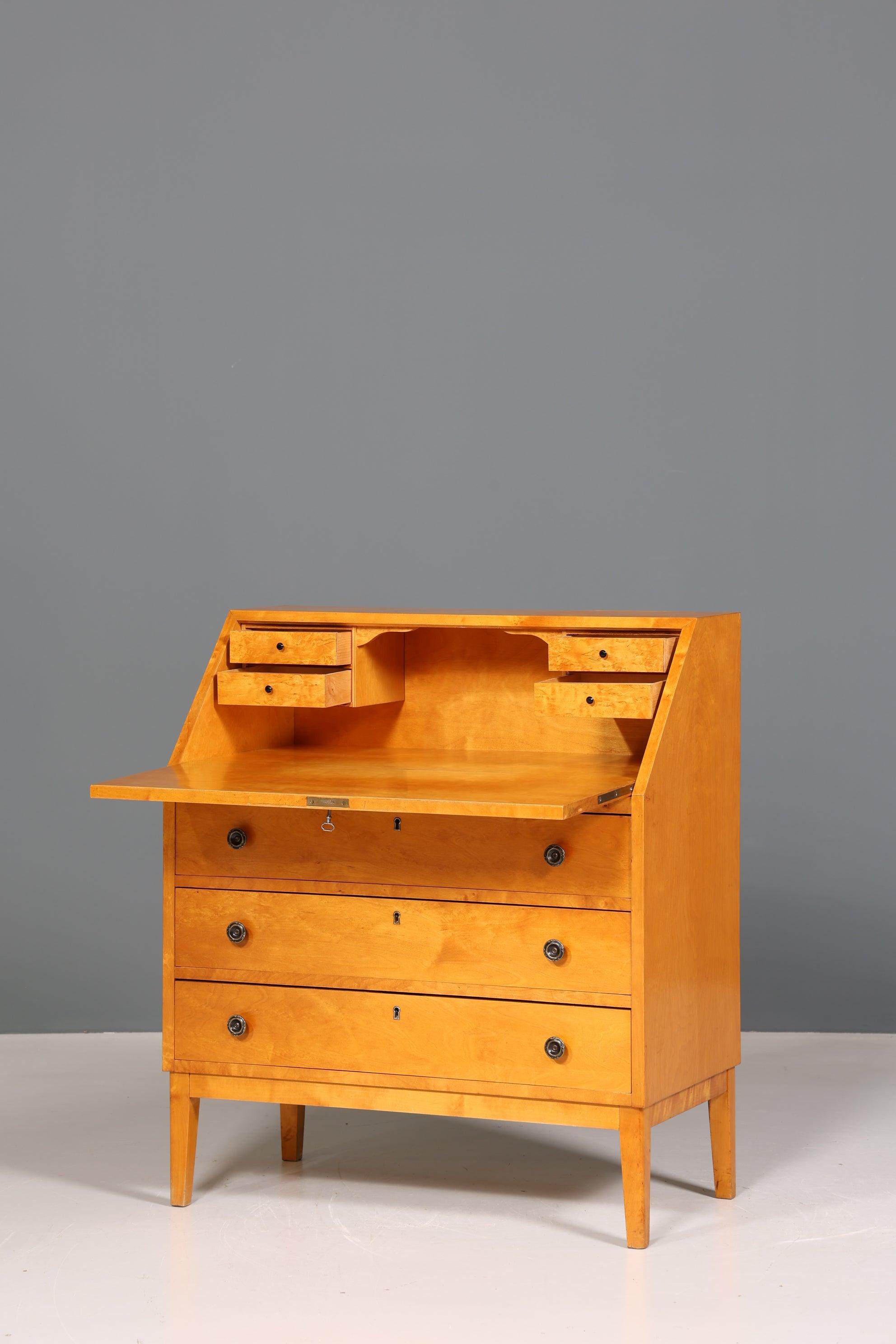 Traumhafter Sekretär im Biedermeier Stil um 1940 Schreibmöbel echt Holz Office Kommode