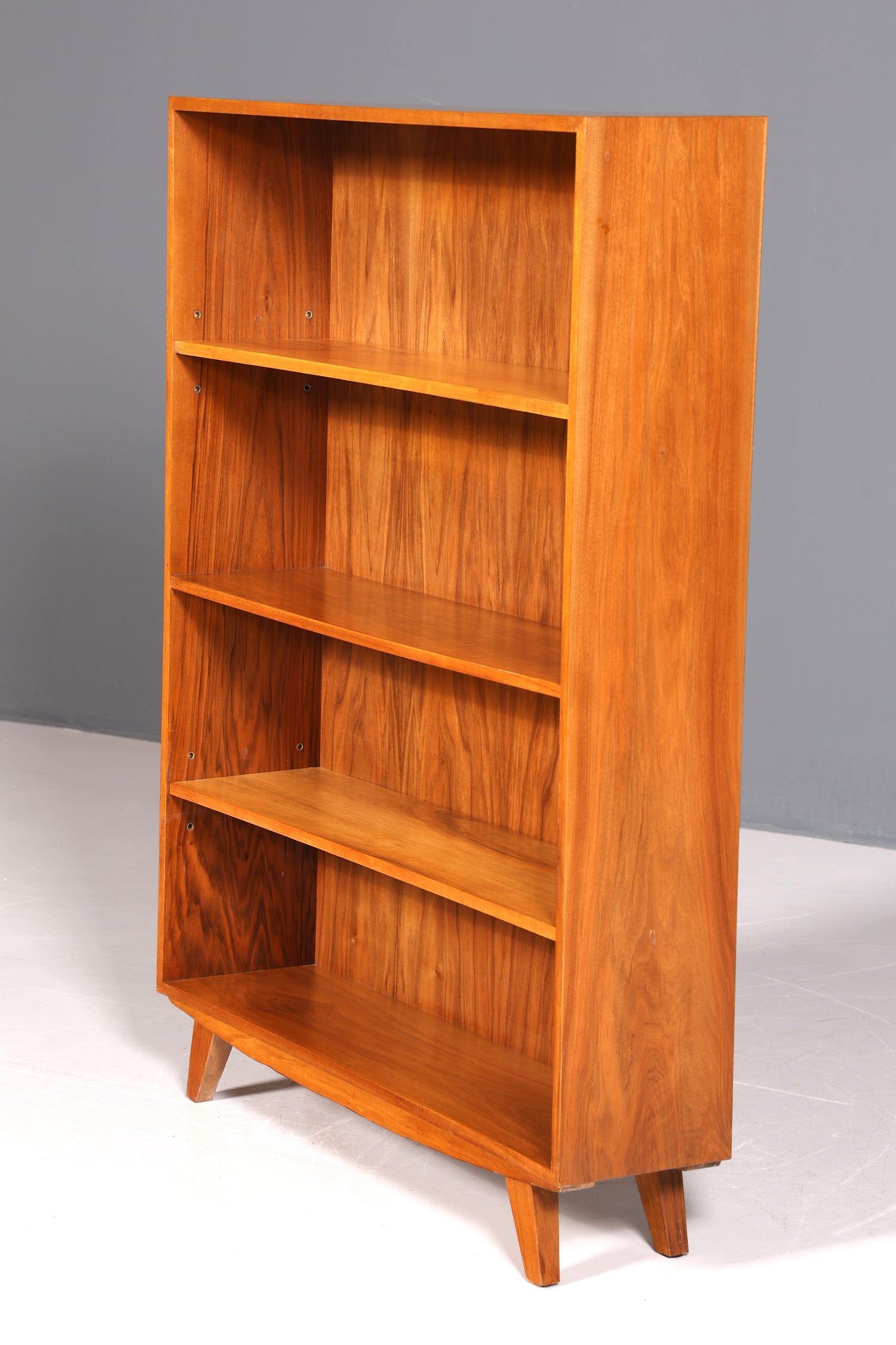 Wunderschönes Original Musterring Regal Mid Century Bücherregal Retro echt Holz Buchablage