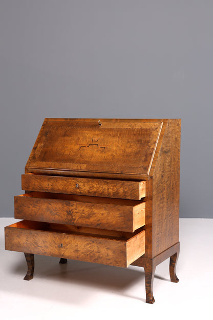 Edler Schwedischer Sekretär um 1925 Büro echt Holz Skandinavische Kommode
