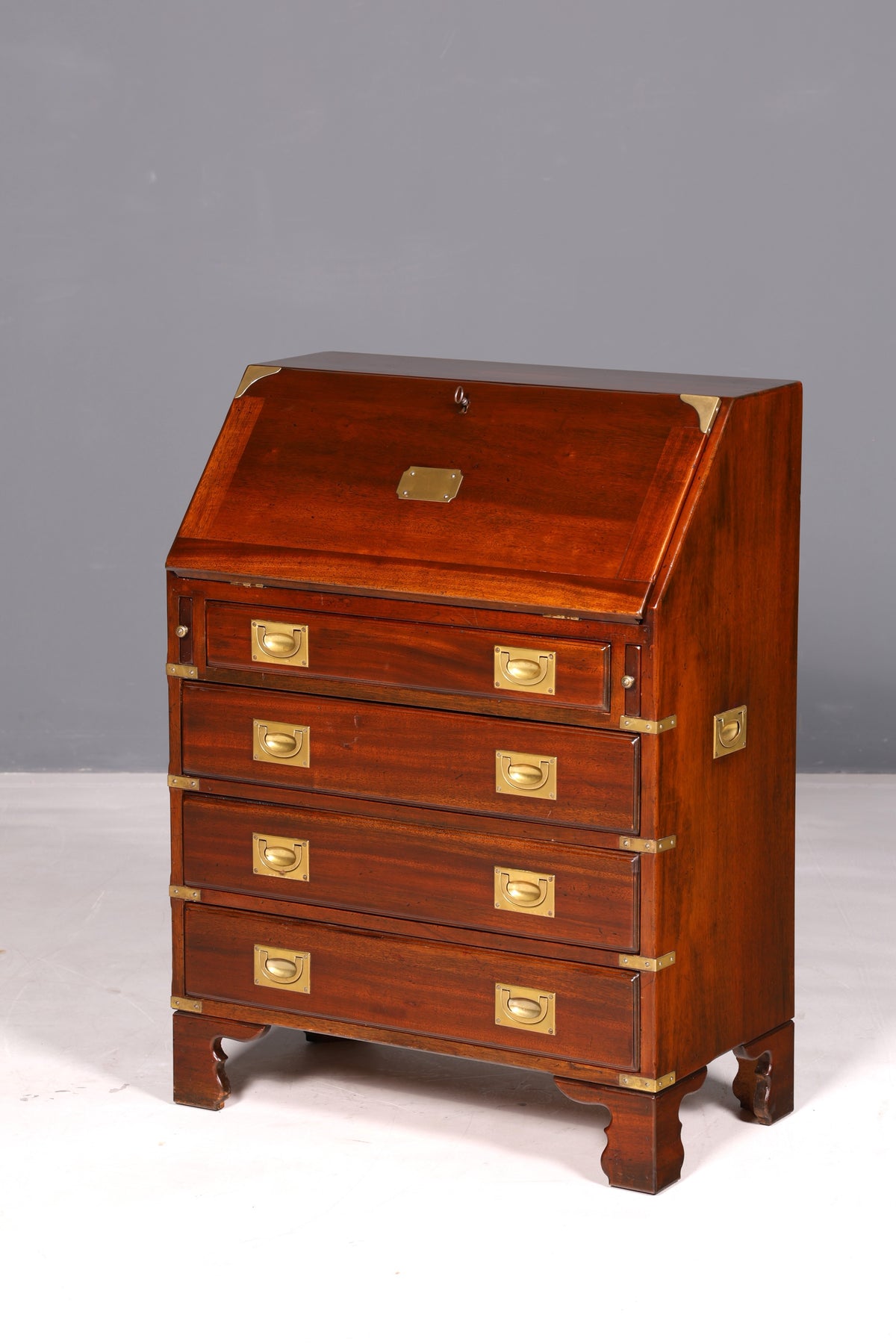 Beautiful Maritime Secretary English Writing Cabinet Solid Wood English Desk