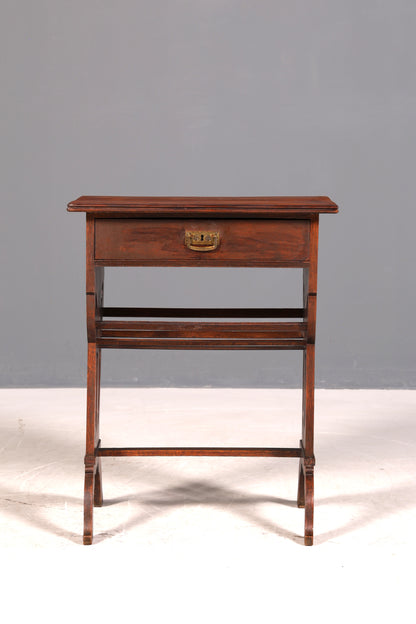 Filigrane Jugendstil Kommode Eiche Holz Antik Beistelltisch Nähtisch um 1910