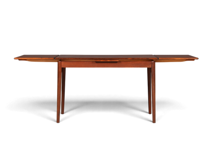 Hauptstadt Möblerei Mid Century Esstisch aus Palisander Holz mit Ausziehfunktion im Vintage Design