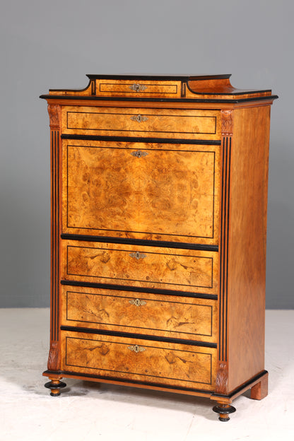 Traumhafter Louis Philippe Sekretär Vertiko Biedermeier Kommode Schubladenkommode