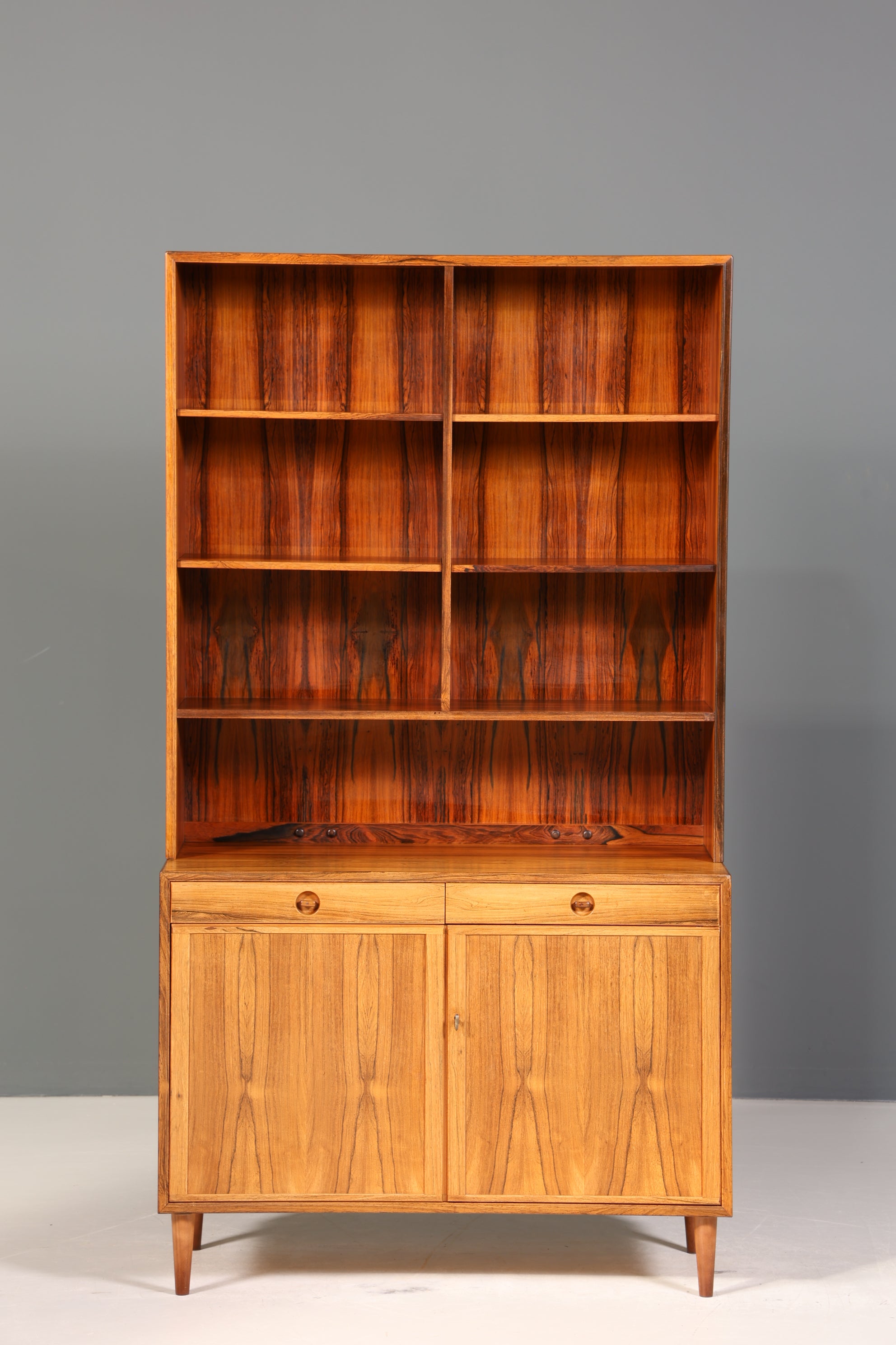 Traumhaftes Mid Century Regal Palisander Schrank Danish Design Retro Kommode Vintage Bücherregal 60er Jahre 2 von 2