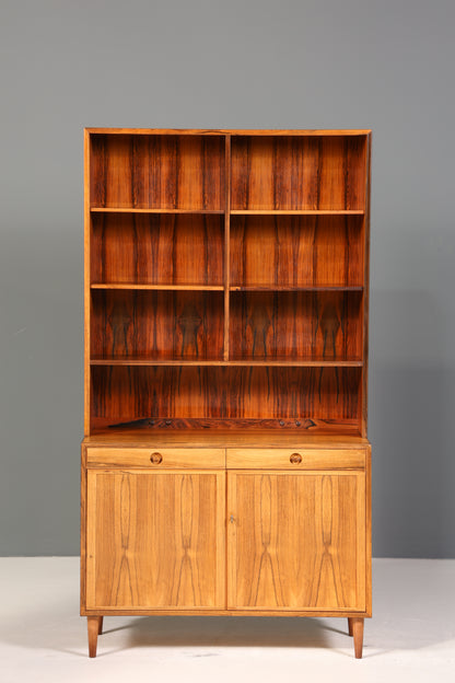 Traumhaftes Mid Century Regal Palisander Schrank Danish Design Retro Kommode Vintage Bücherregal 60er Jahre 2 von 2