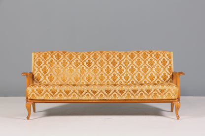 Wunderschönes Chippendale Sofa Barock Stil Wiener Geflecht Schlafsofa 3-Sitzer Couch Gästebett