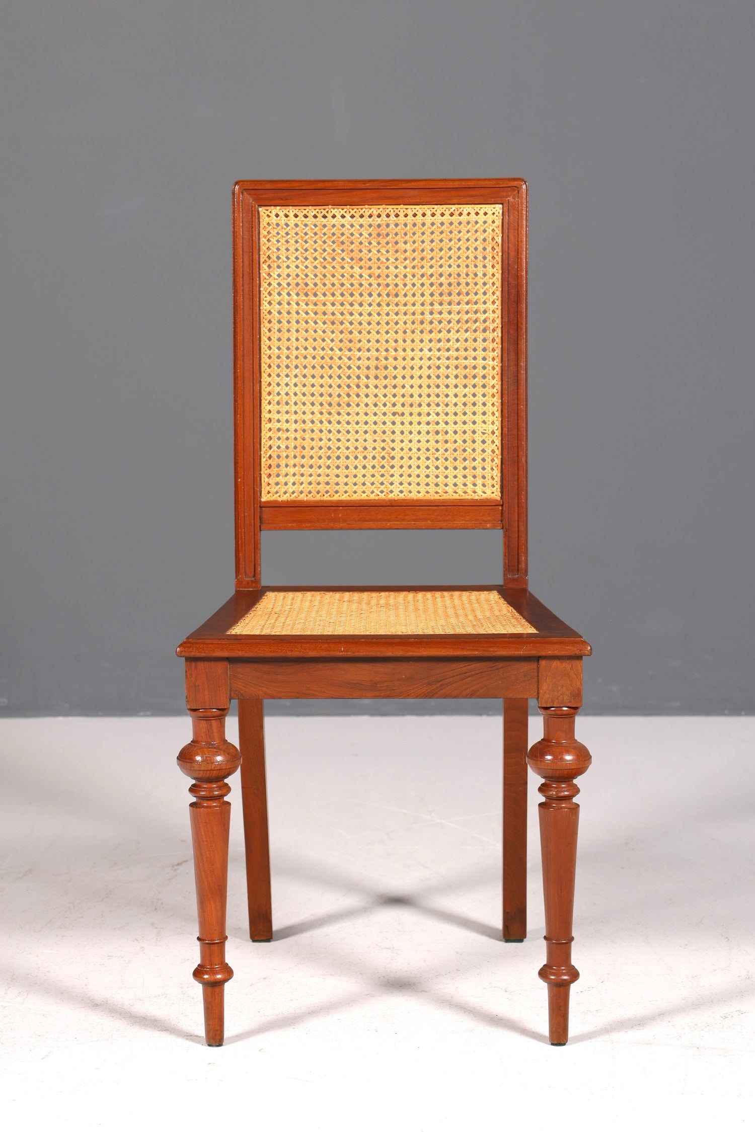 Stilvoller Gründerzeit Stuhl Antik Korbgeflecht Schreibtisch Stuhl Sekretär Stuhl Antik Küchenstuhl 1 von 2