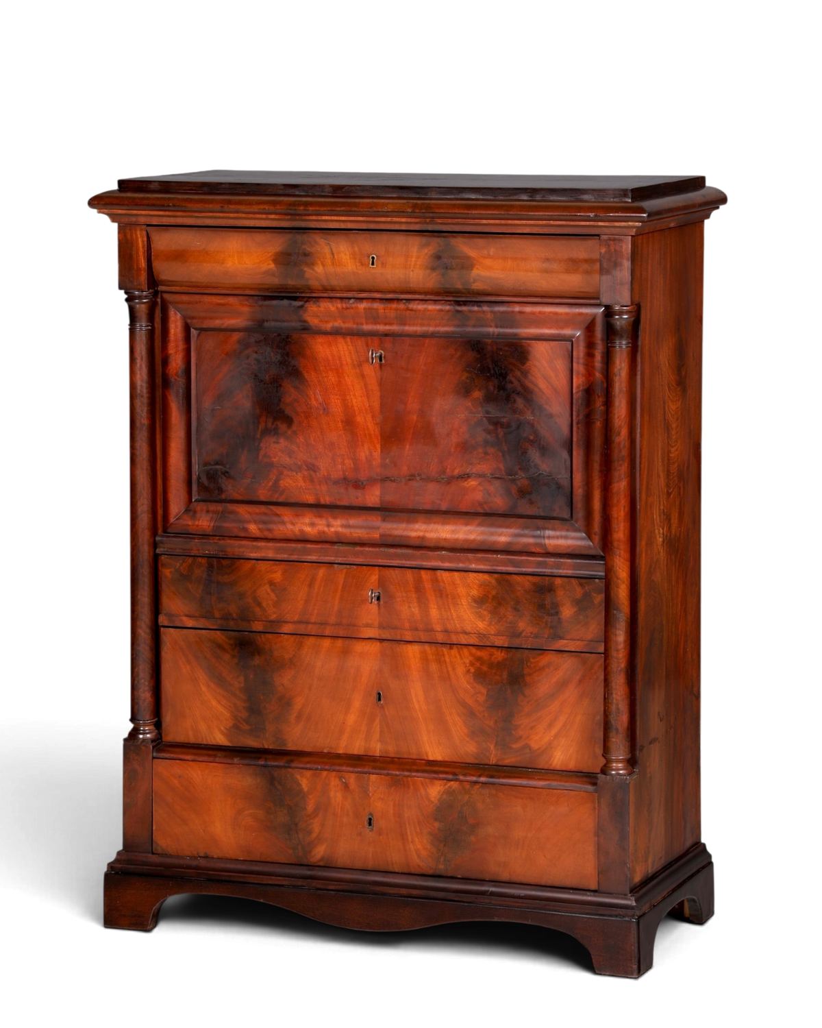 Wunderschöner Biedermeier Sekretär Gründerzeit Vertiko Antik Kommode Schreibkommode