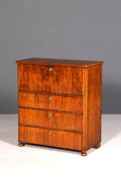 G107 Finish cm Wunderschöner Gründerzeit Sekretär Vertiko Highboard Louis Philippe Kommode um 1880