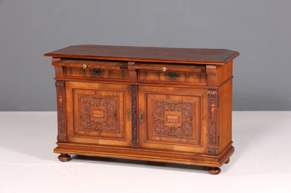 Wunderschöner Gründerzeit Sideboard Antik Nussbaum Schrank Kommode um 1890