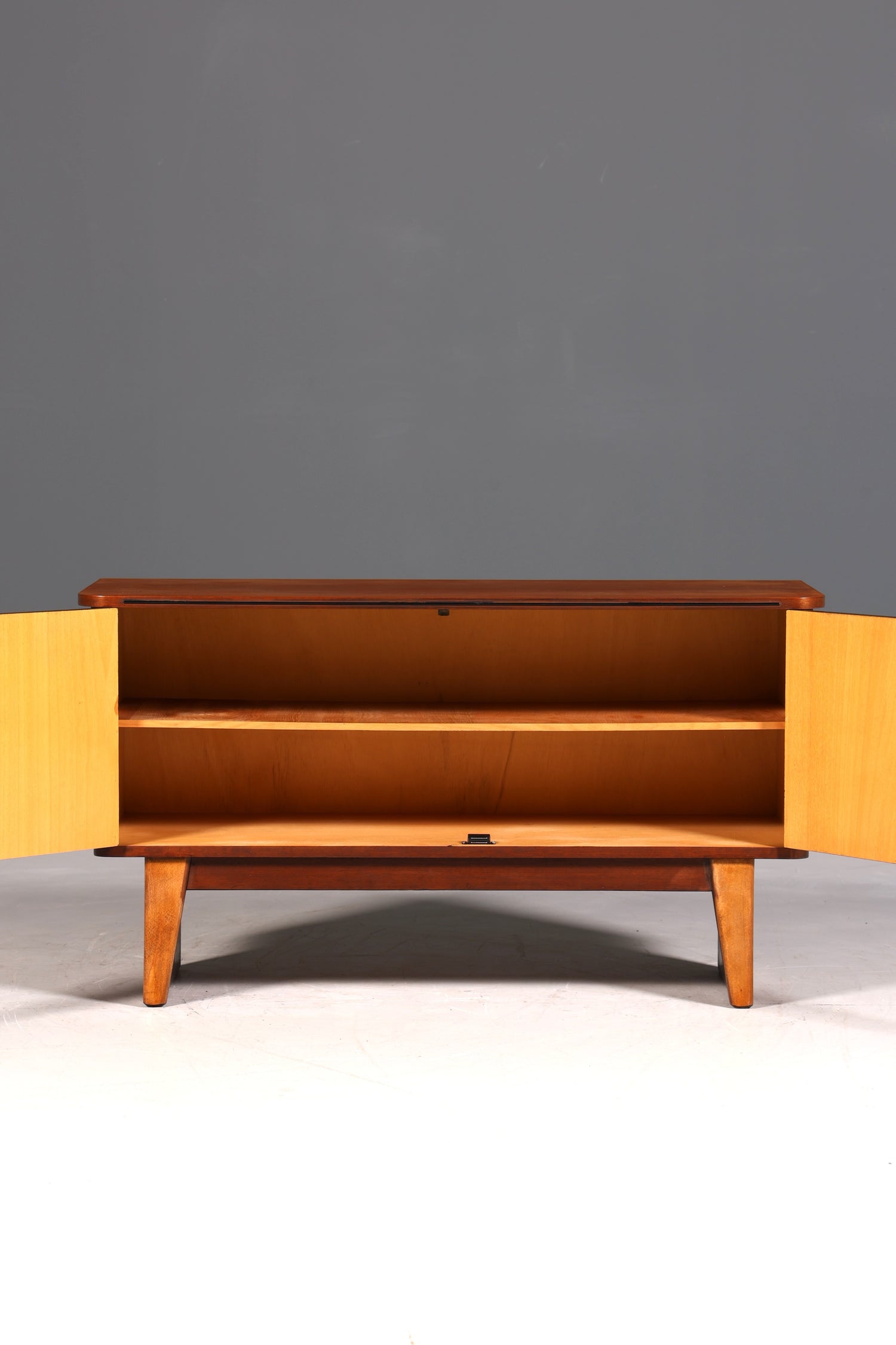 F950 Finish cm Wunderschöne Mid Century Kommode Vintage Schrank Retro Flur Kommode 60s Regal Sideboard