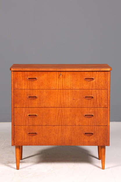 Stilvolle Mid Century Kommode Teak Holz Sideboard Vintage Schubladen Kommode