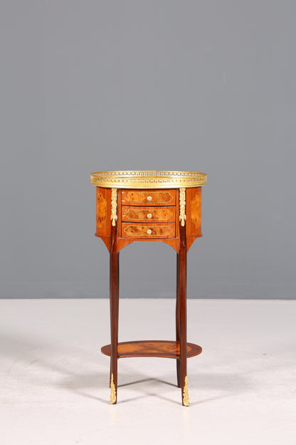 Wunderschöner Barock Louis XV Stil Beistelltisch Ablagetisch massiv Kommode Antik Stil
