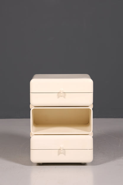 Seltene Mid Century Kommode Space Age Module Nachttisch Design Frankreich Vintage Schubladenkommode 1 von 5