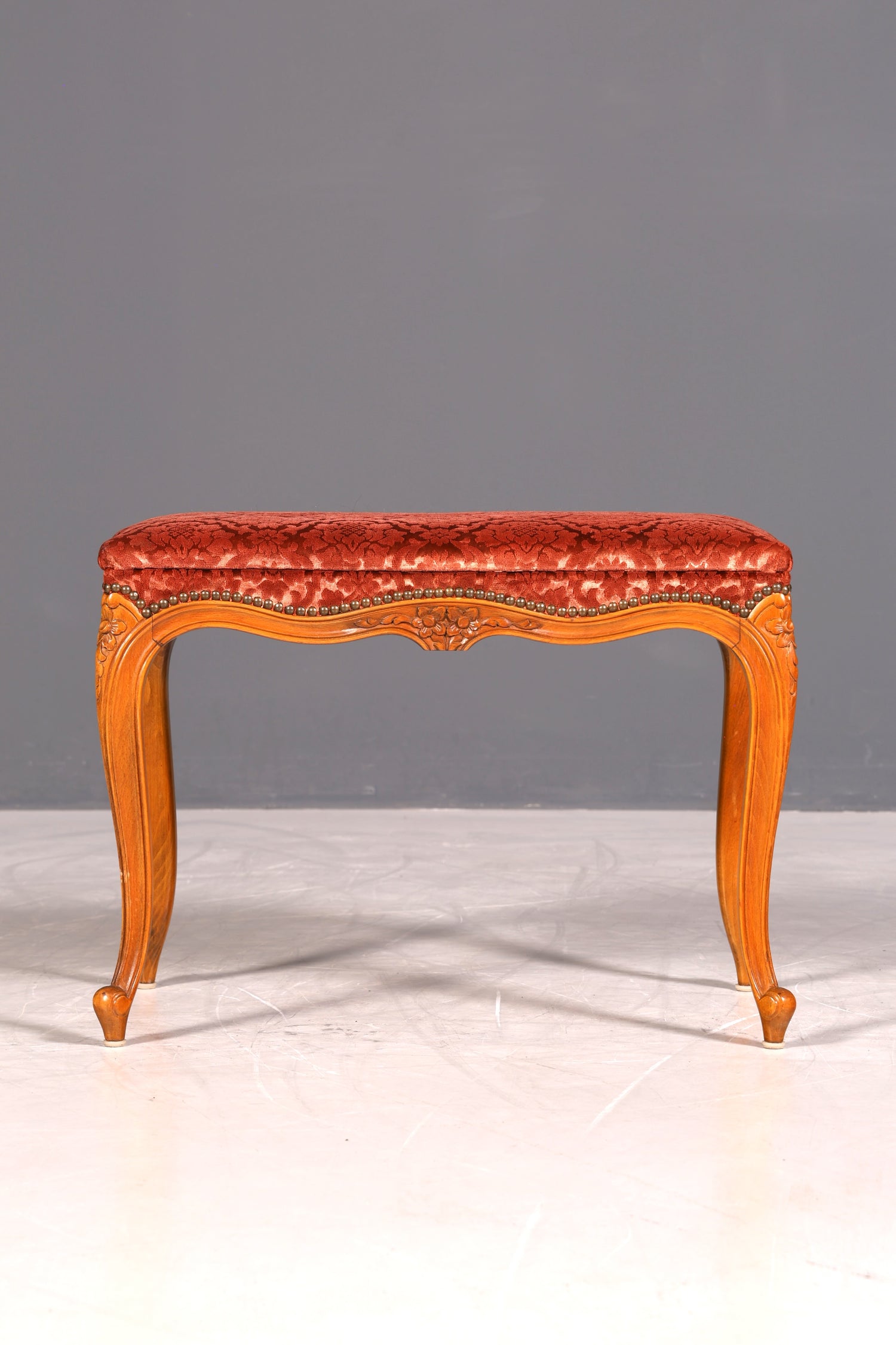 Wunderschöner Chippendale Hocker Barock Antik Stil Fussablage Schemel