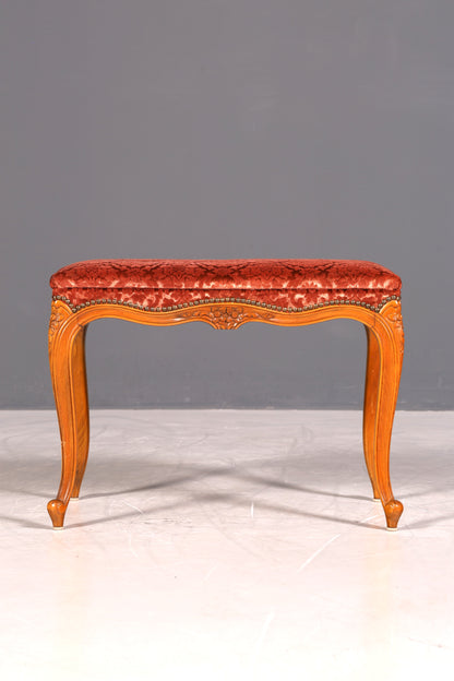 Wunderschöner Chippendale Hocker Barock Antik Stil Fussablage Schemel