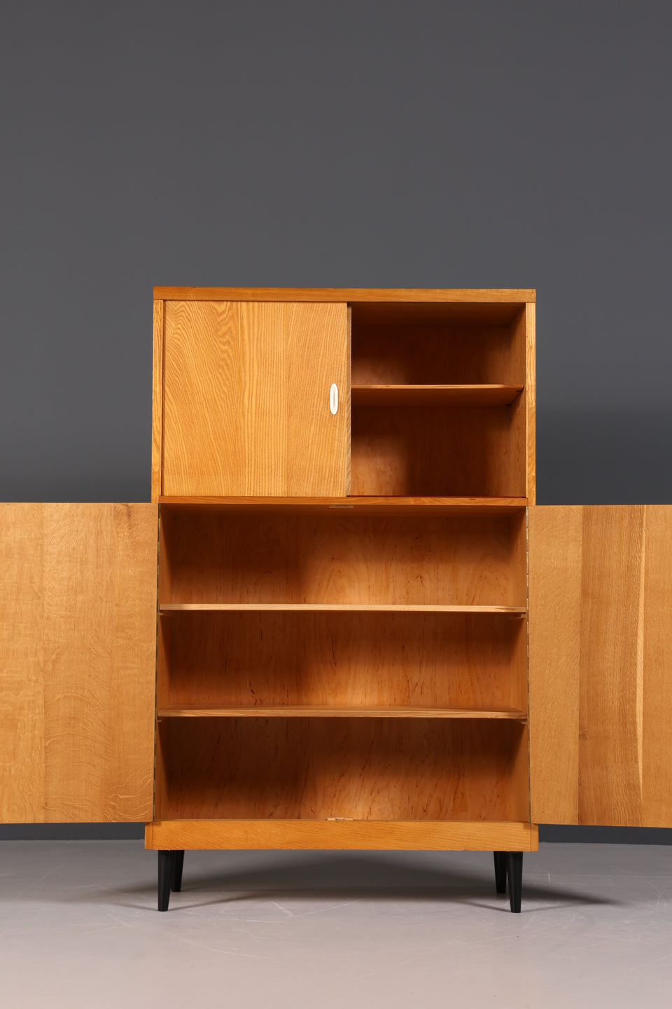 Traumhafter Mid Century Schrank Vintage Holz Highboard Retro Kommode