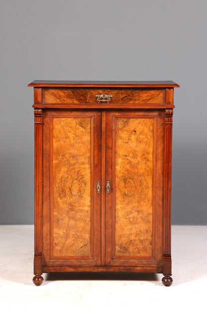Stylish Gründerzeit cabinet, antique vertiko, Art Nouveau chest of drawers, hallway cabinet, solid wood