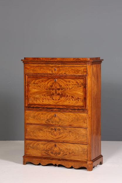 Wunderschöner Biedermeier Sekretär Vertiko Antik Kommode Louis Philippe Schreibkommode