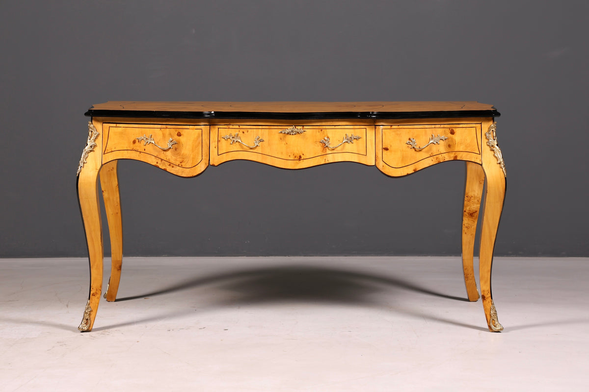 Beautiful Louis XV-style desk French office desk antique-style office table solid wood