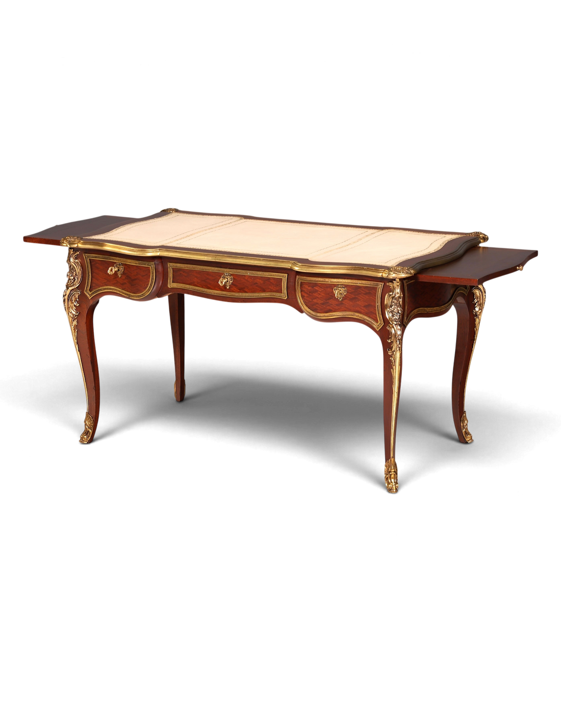G078 Finish - Louis XV Barock Schreibtisch usw. Messing Zarge, Preis muss ich noch recherchieren