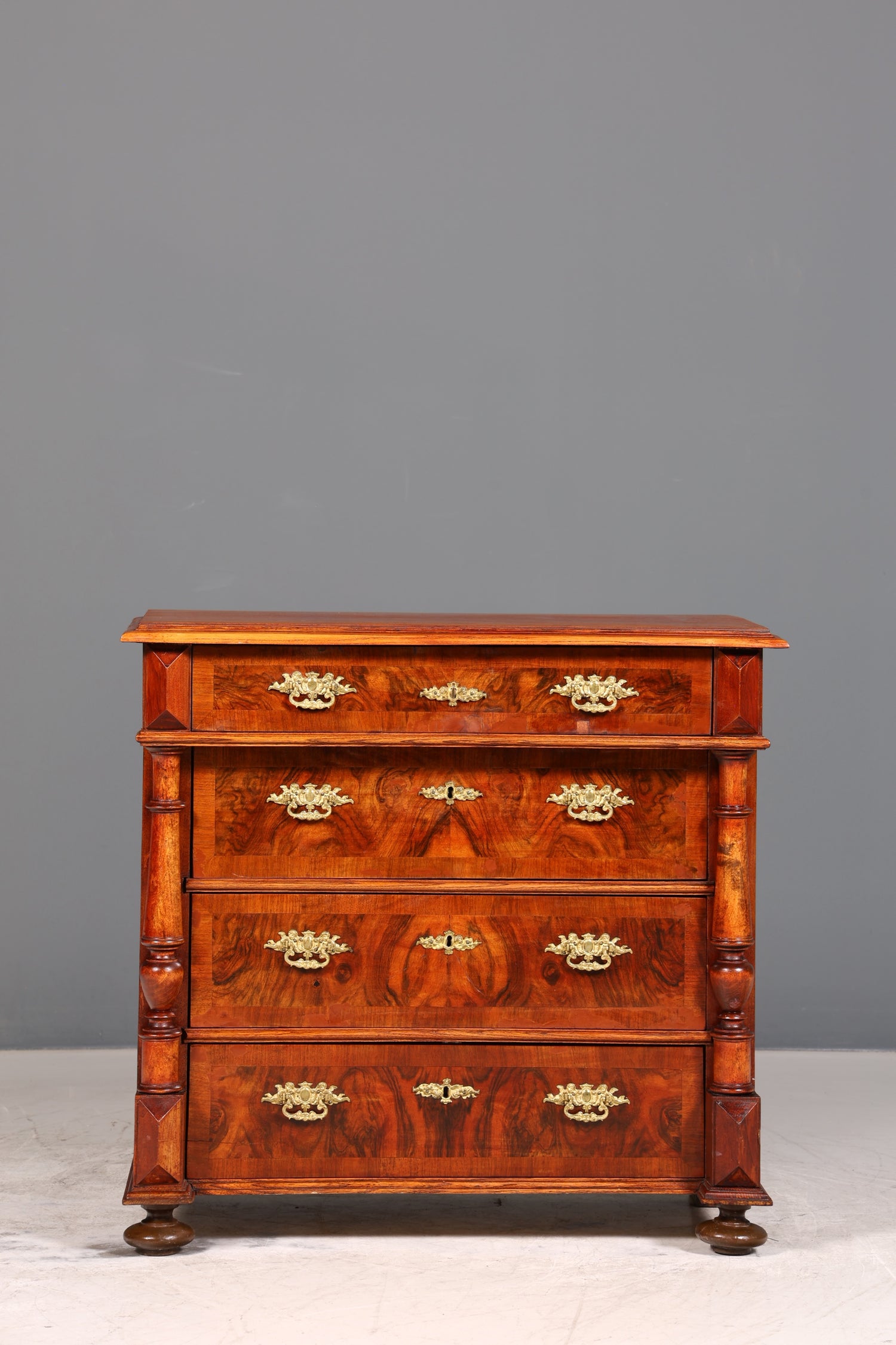 Wunderschöne Gründerzeit Kommode Louis Philippe echt Holz Schubladen Kommode um 1880