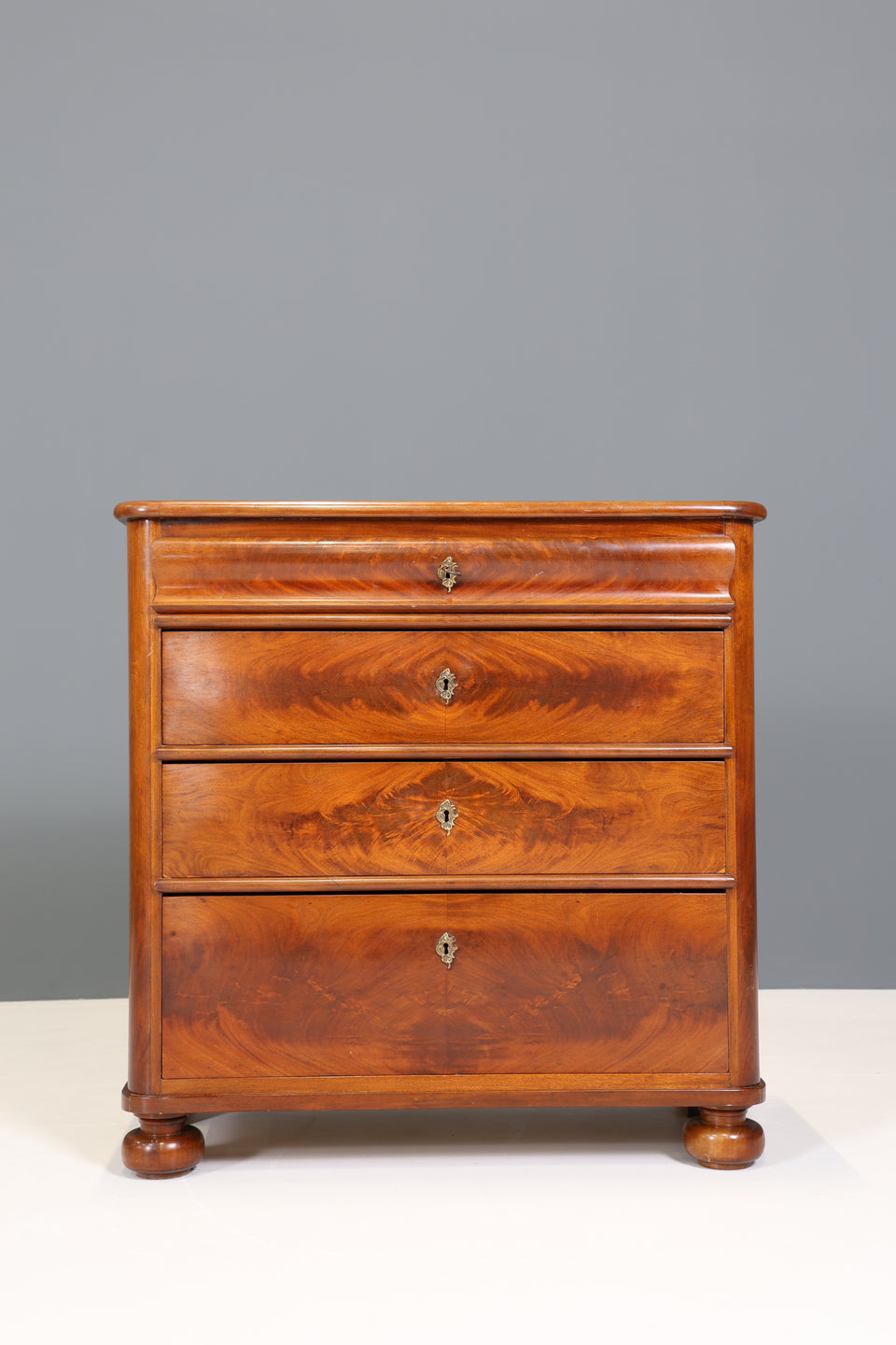 Wunderschöne Original Biedermeier Kommode Antik Nussbaum um 1880