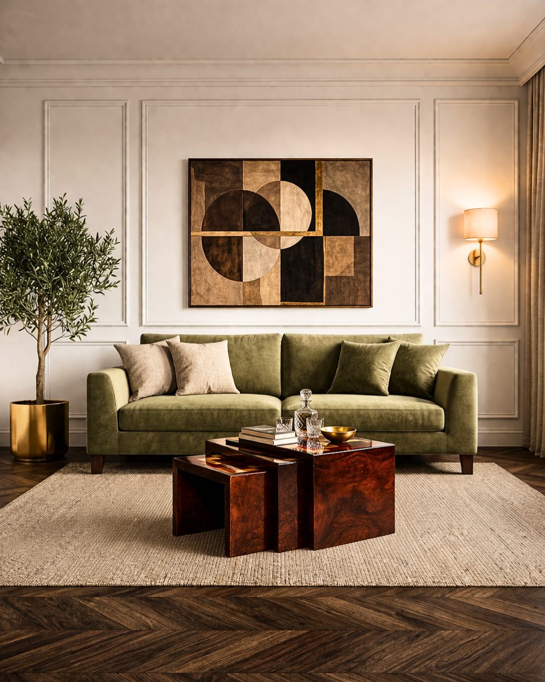 Traumhafte Art Deco Stil Beistelltische 3er Satz Ablagetisch Couchtisch Set