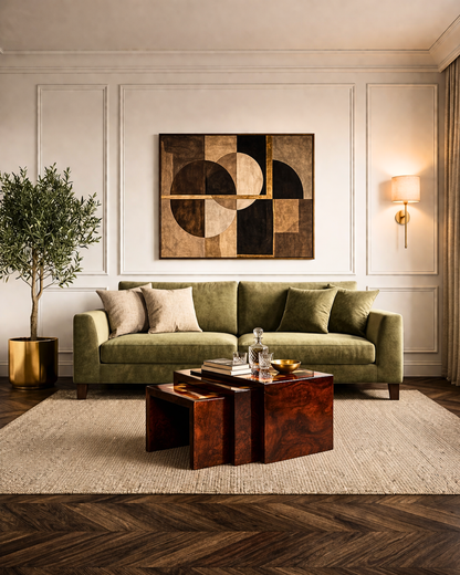 Traumhafte Art Deco Stil Beistelltische 3er Satz Ablagetisch Couchtisch Set