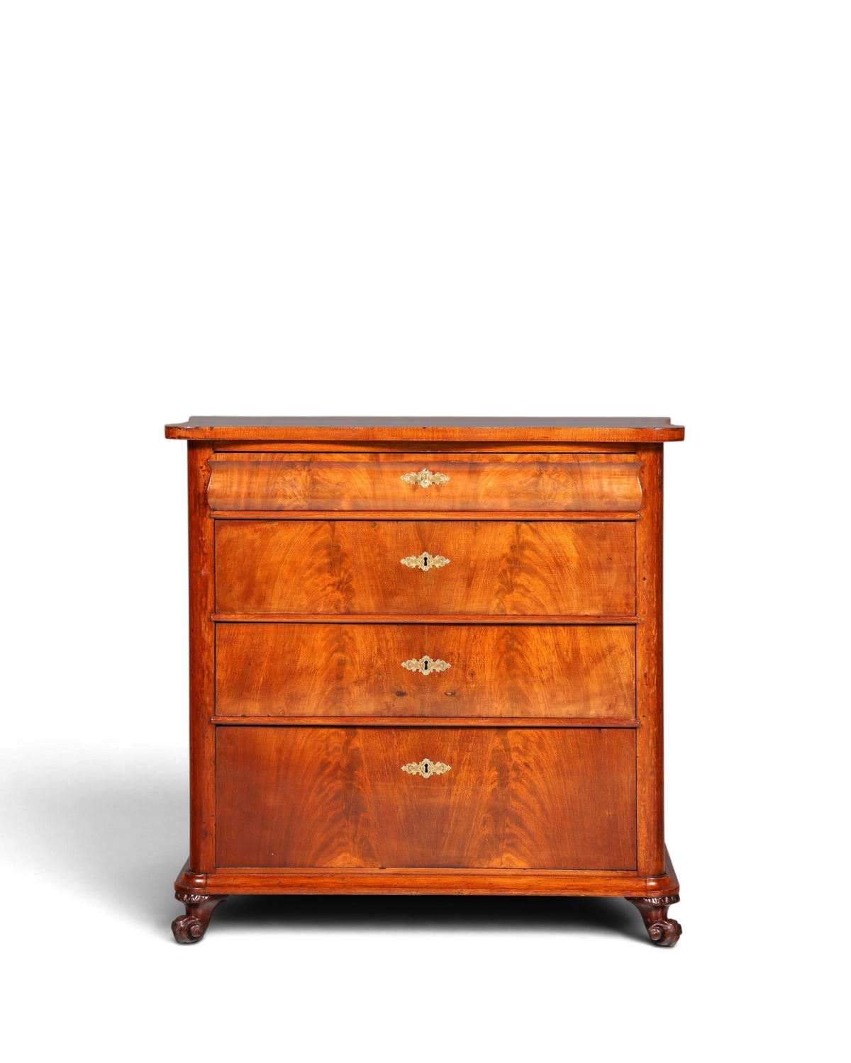 Louis Philippe Kommode Nussbaum Biedermeier Schubladenkommode 1890