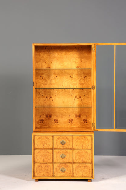 Traumhafte Original Art Deco Vitrine um 1930 Birke Schrank Regal Bücherregal Vitrinen Schrank Kommode