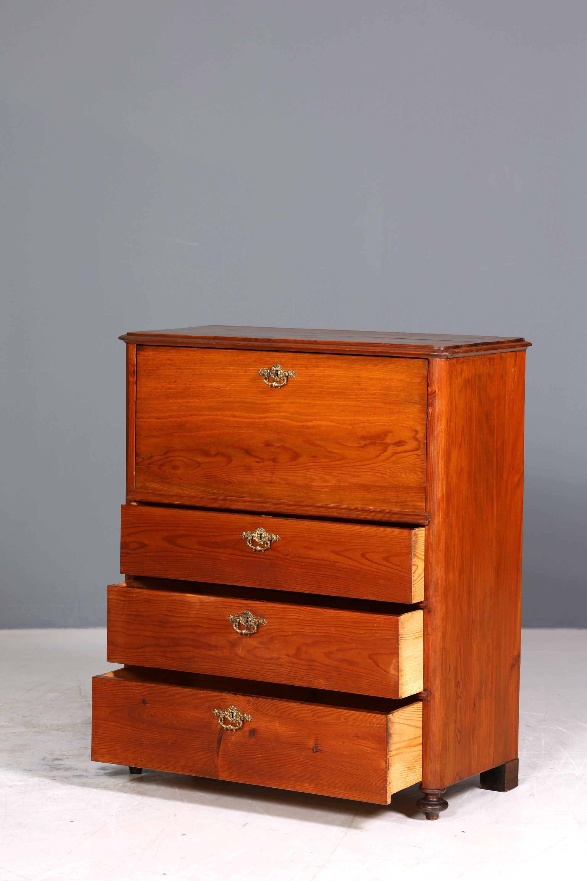 Wunderschöner Biedermeier Sekretär um 1875 Vertiko Antik Kommode Office Schreibkommode