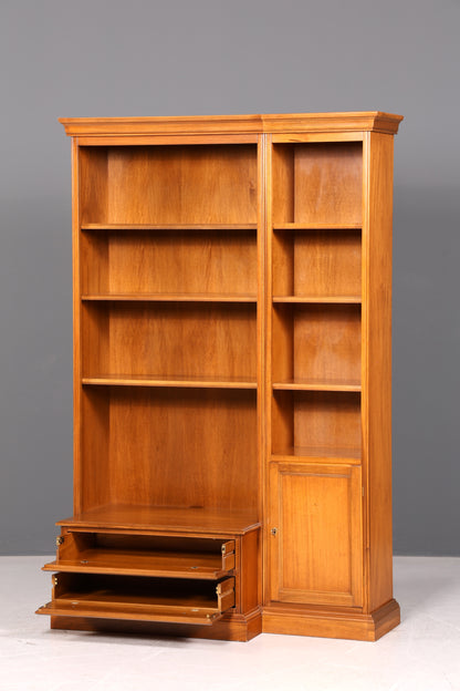 Edles Original Selva Bücherregal Kirschholz Regal Bücherschrank Vintage Italienische Möbel TV Bibliothek