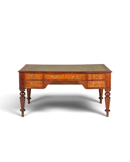 Wunderschöner Englischer XXL Schreibtisch Englisch Partner Desk Leder Auflage Antik Stil Bürotisch Office Desk