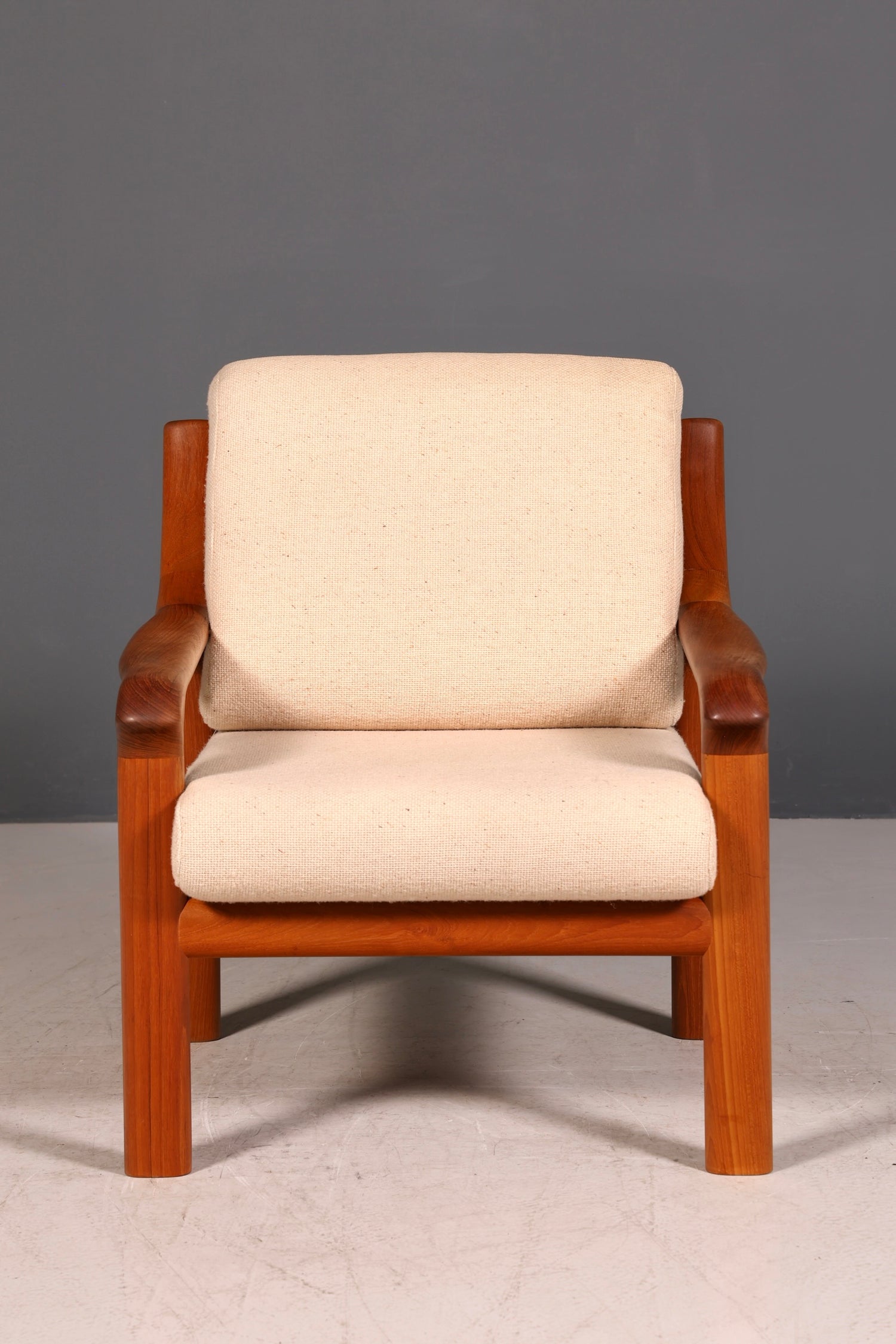 G255 Finish Wunderschöner Mid Century Sessel "Made in Denmark" Teak Holz Armlehnsessel 60s (Kopie)