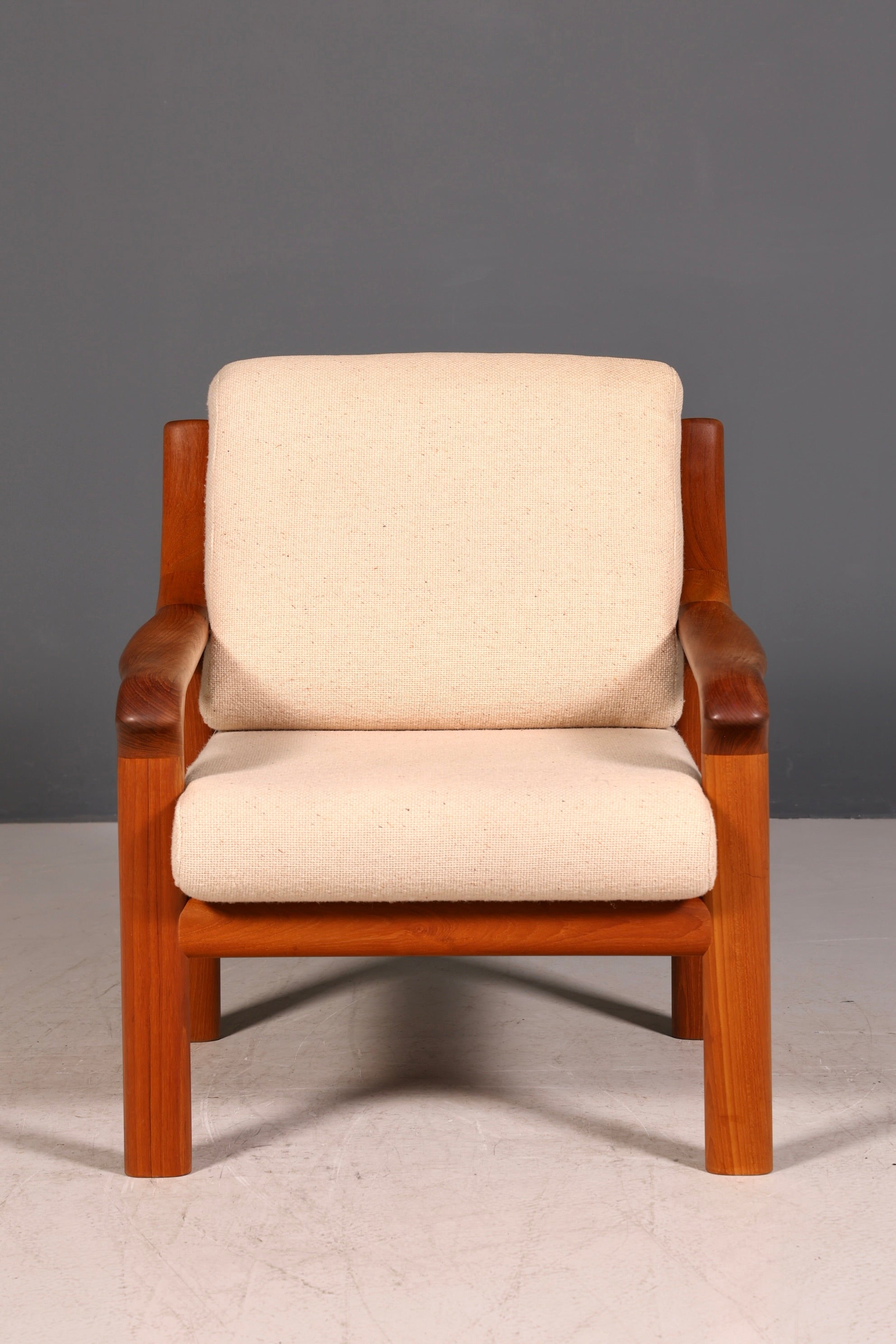 G255 Finish Wunderschöner Mid Century Sessel "Made in Denmark" Teak Holz Armlehnsessel 60s (Kopie)