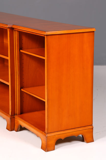 Wunderschönes Englisches XXL Bücherregal Eibe Antik Sideboard Regal Bookshelf Buchablage Vintage