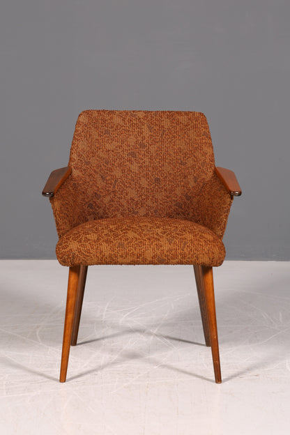 Wunderschöner Mid Century Stuhl Retro Armlehnstuhl Cocktailstuhl Küchenstuhl Sekretär Stuhl 1 von 4