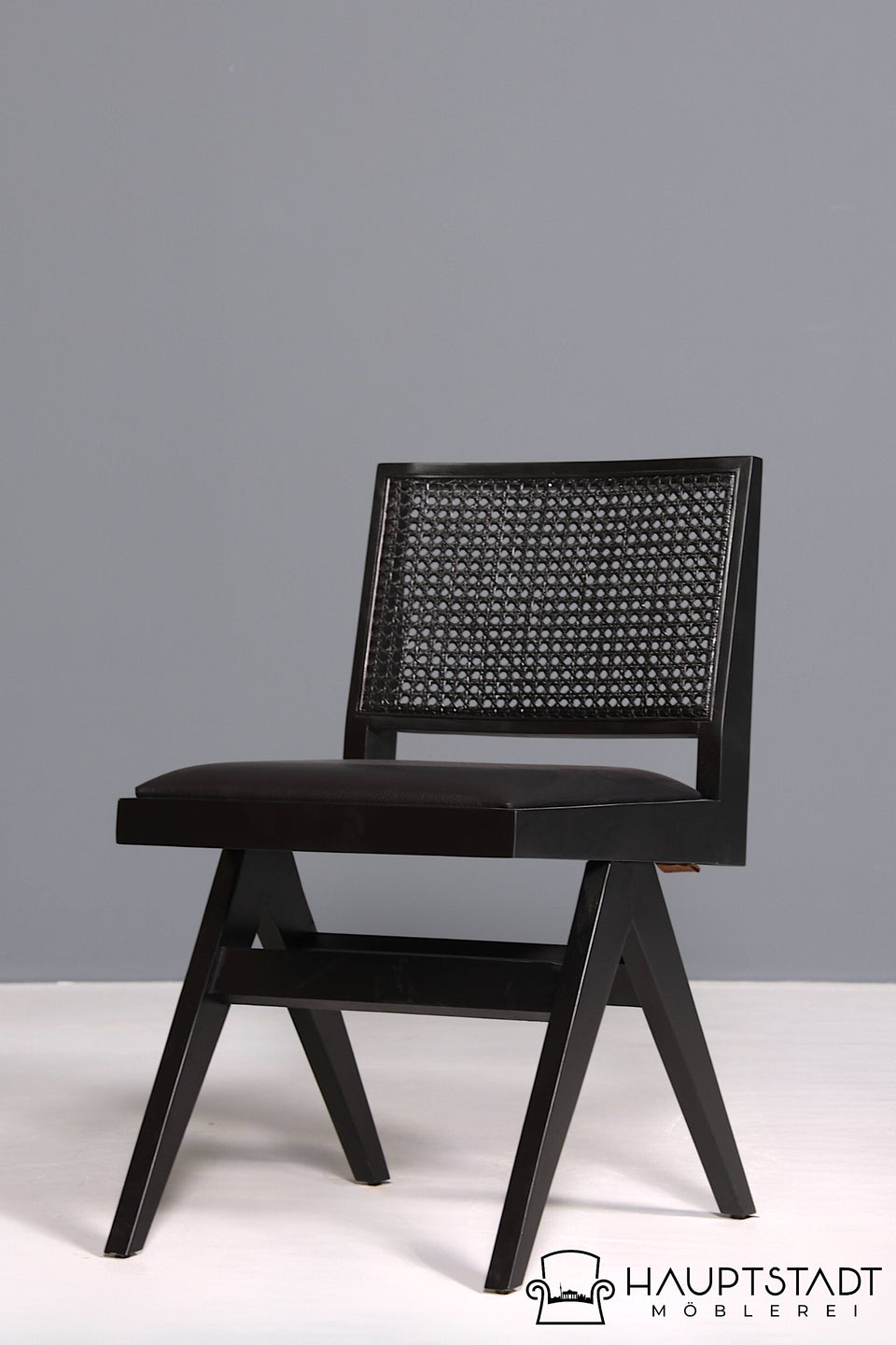 Sehr Edler Korbgeflecht Sessel Schwarz Bauhaus Relax Lounge Chair