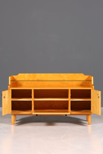 F966 Finish cm Wunderschönes Mid Century Kommode Vintage TV Sideboard 60s Schrank Flurkommode Klappschrank