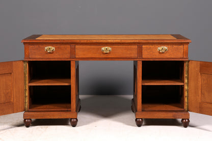 Traumhafter Jugendstil Schreibtisch Eiche Gründerzeit Bürotisch Echt Holz Desk Office Table Antik Vintage