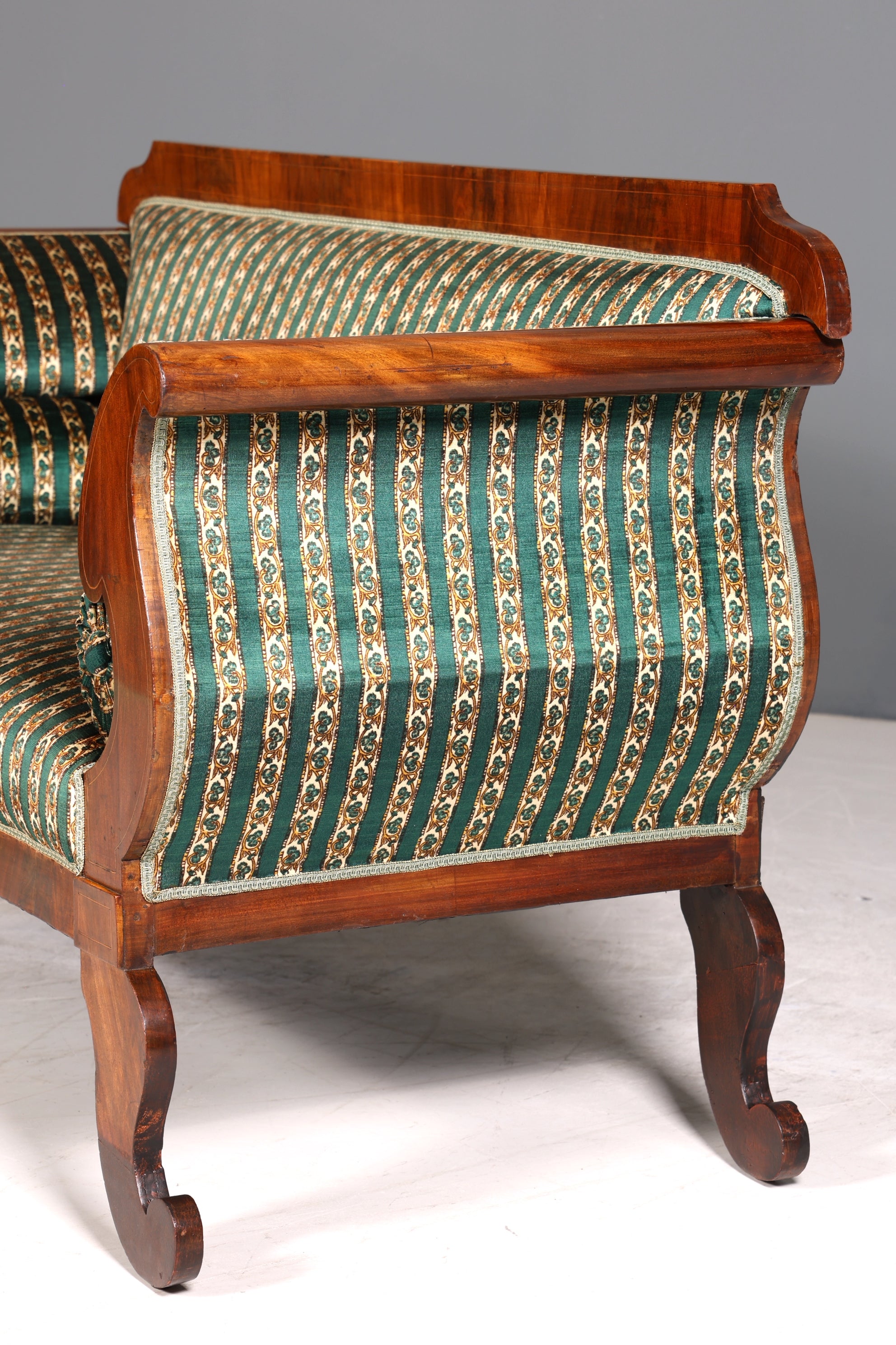 Beeindruckender Original Biedermeier Sofa Antik Couch um 1860 Canapé 2- Sitzer Sofa