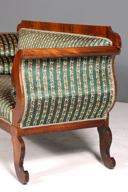 Beeindruckender Original Biedermeier Sofa Antik Couch um 1860 Canapé 2- Sitzer Sofa