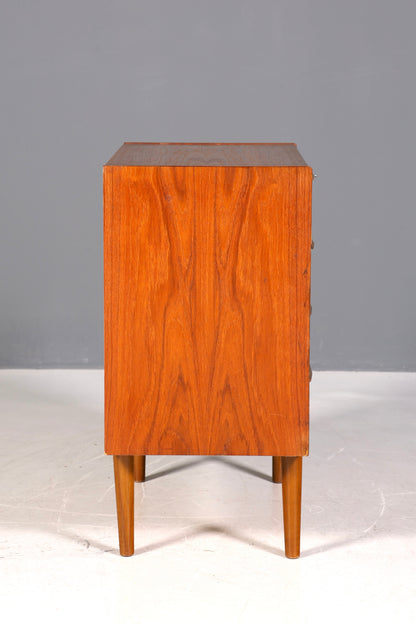 Traumhafte Mid Century Kommode Teak Danish Design Holz Sideboard Vintage Schubladen Kommode