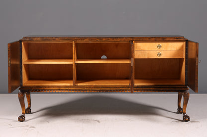 Wunderschönes Original Art Deco Sideboard Schrank TV Kommode um 1930 Chippendale Massivholz