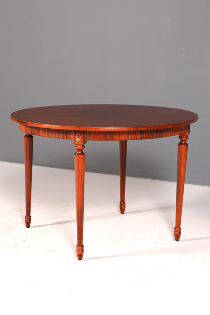 Stilvoller Tisch im Gustavianischen Stil Küchentisch Ausziehbar Antik Stil Esszimmer Tisch Esstisch Rund Vintage