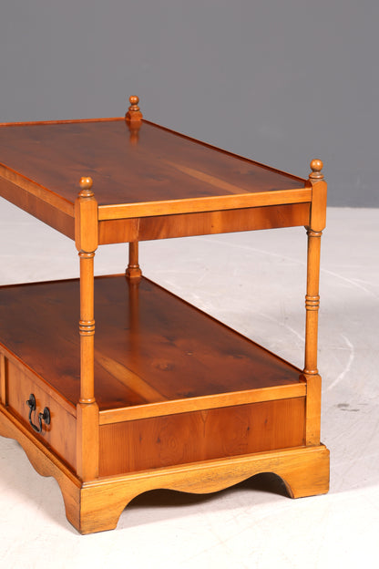 Wunderschöner Englischer Couchtisch Regency Stil Antik Ablagetisch Beistelltisch Schubladen Holz