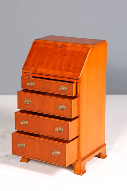 Stilvoller Englischer Sekretär Original Heldense Büro Schreibtisch Eibe Antik 60s Schreibkommode UK
